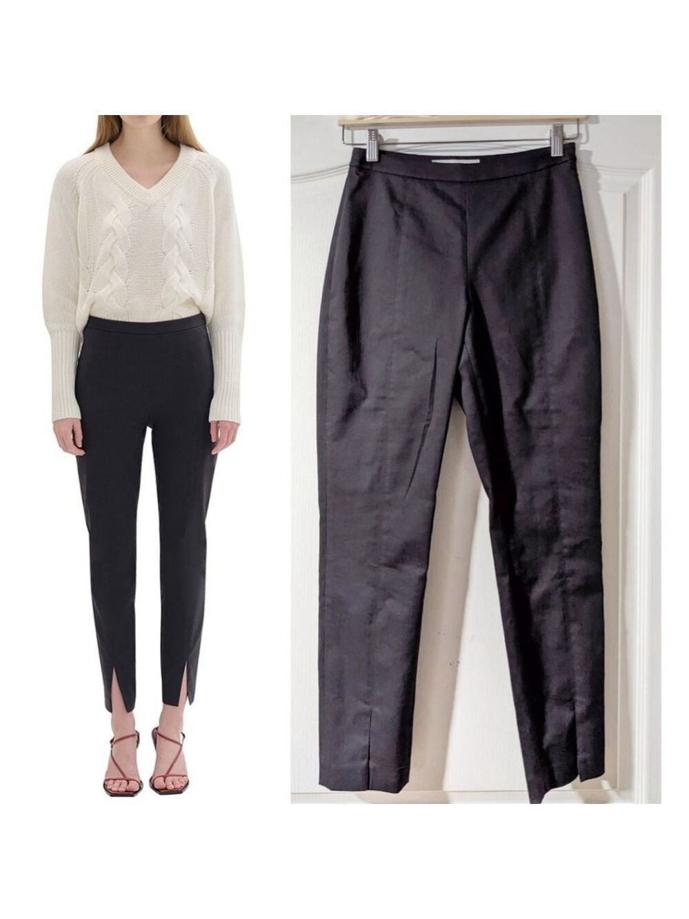 NEW Willow | Cotton Slim Pant with Ankle Slits